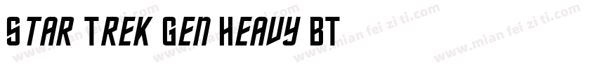 Star Trek Gen Heavy BT字体转换